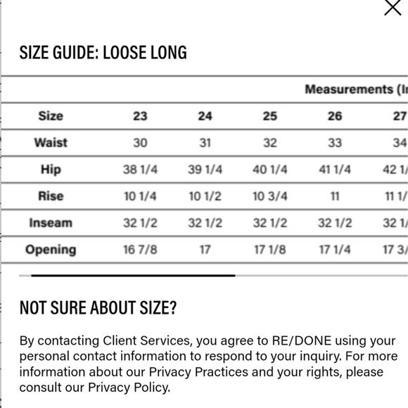 NEW Re/Done Loose Long Straight Leg High Waisted Jean in Wasted Indigo 25 - Picture 16 of 16